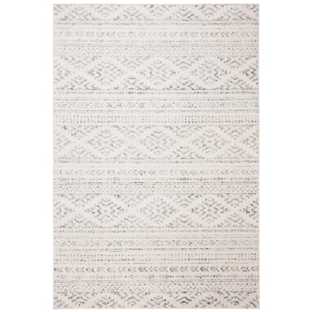 Safavieh 6 x 9 ft. Tulum Power Loomed Rectangle Area Rug Ivory & Grey TUL272A-6